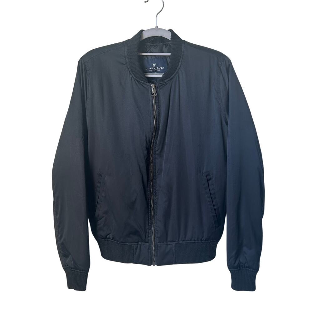 American Eagle Black Puffer Jacket - Small